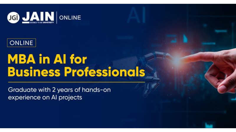 JAIN Online Launches India’s First Project-Based Online MBA in AI for Business Professionals