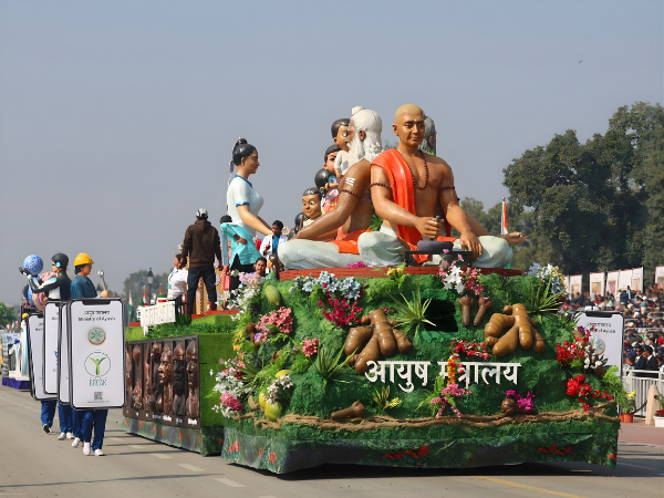 Incredible Design Showcases Two Iconic Republic Day Parade Tableaux Celebrating Ayush and the Legacy of Punyashloka Lokmata Devi Ahilyabai Holkar